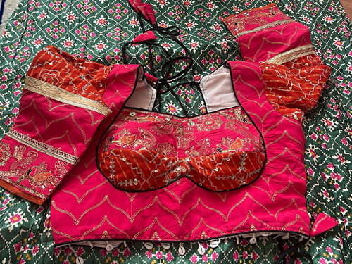 Choli bluse damen - choli-bluse, rosa