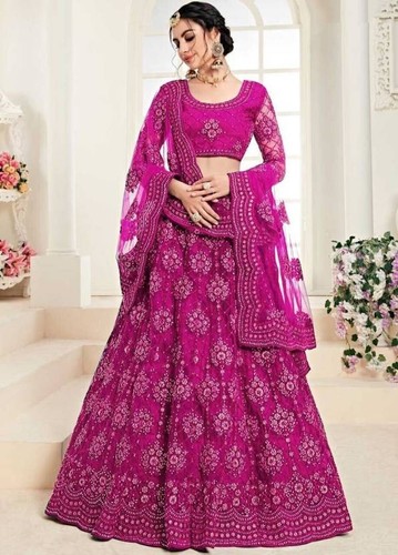 Rosa lehenga choli hochzeit - rosa,