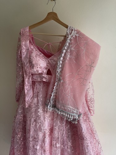 Damen rosa lehenga - rosa,