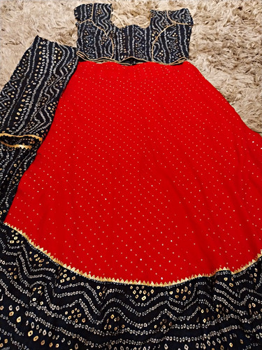 Damen rosa marine bandhani - marine,