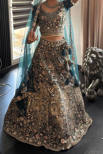 Lehenga choli mit dupatta - lehenga,