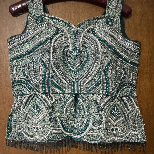 Damen choli bluse grün l - gr.,