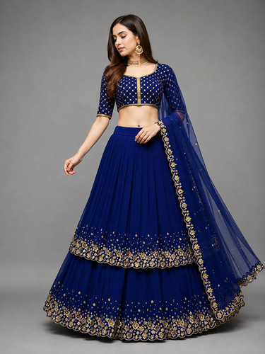 Blau bollywood designer salwar - blau,