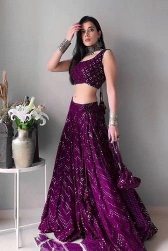 Lila lehenga choli bollywood - choli,